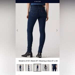 Levi's Women's Deep Blue Skinny Jeans